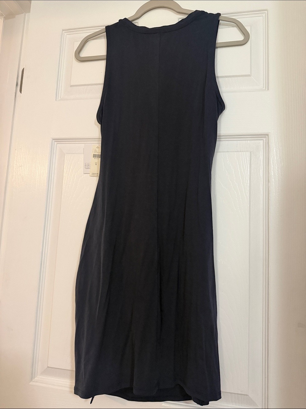Beyond Yoga Navy Sleeveless Midi Dress with Side Knot - Picture 3 of 4